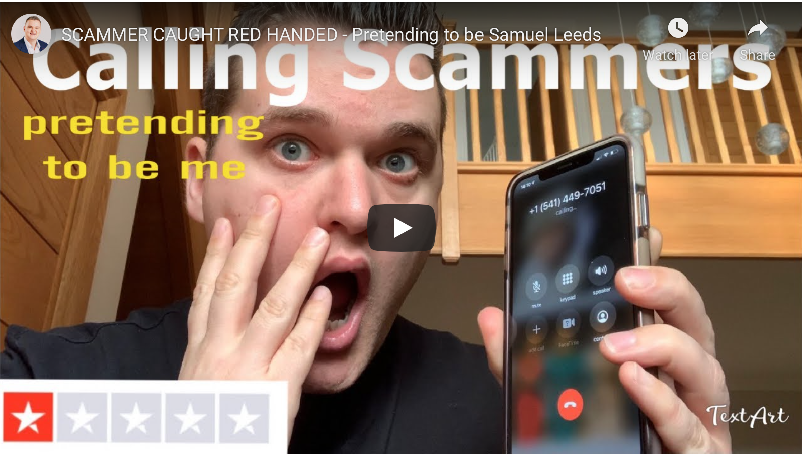 Scammer Caught Red Handed Pretending To Be Me Samuel Leeds Property Education 4759